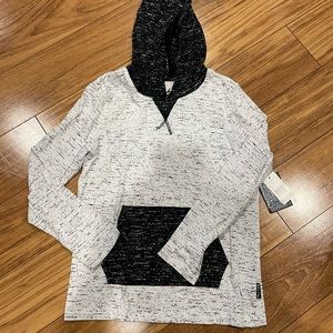 Boys long sleeve shirt with hoodie